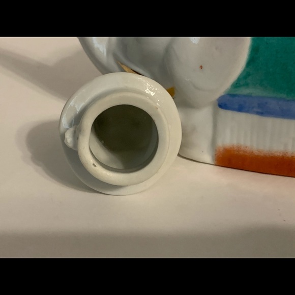 Vtg. Porcelain elephant tea pot signed china - Picture 7 of 11